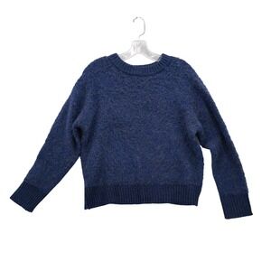 ANA Blue Knit Sweater Pullover Long Sleeve Crew Neck Cozy Womens‎ Size S